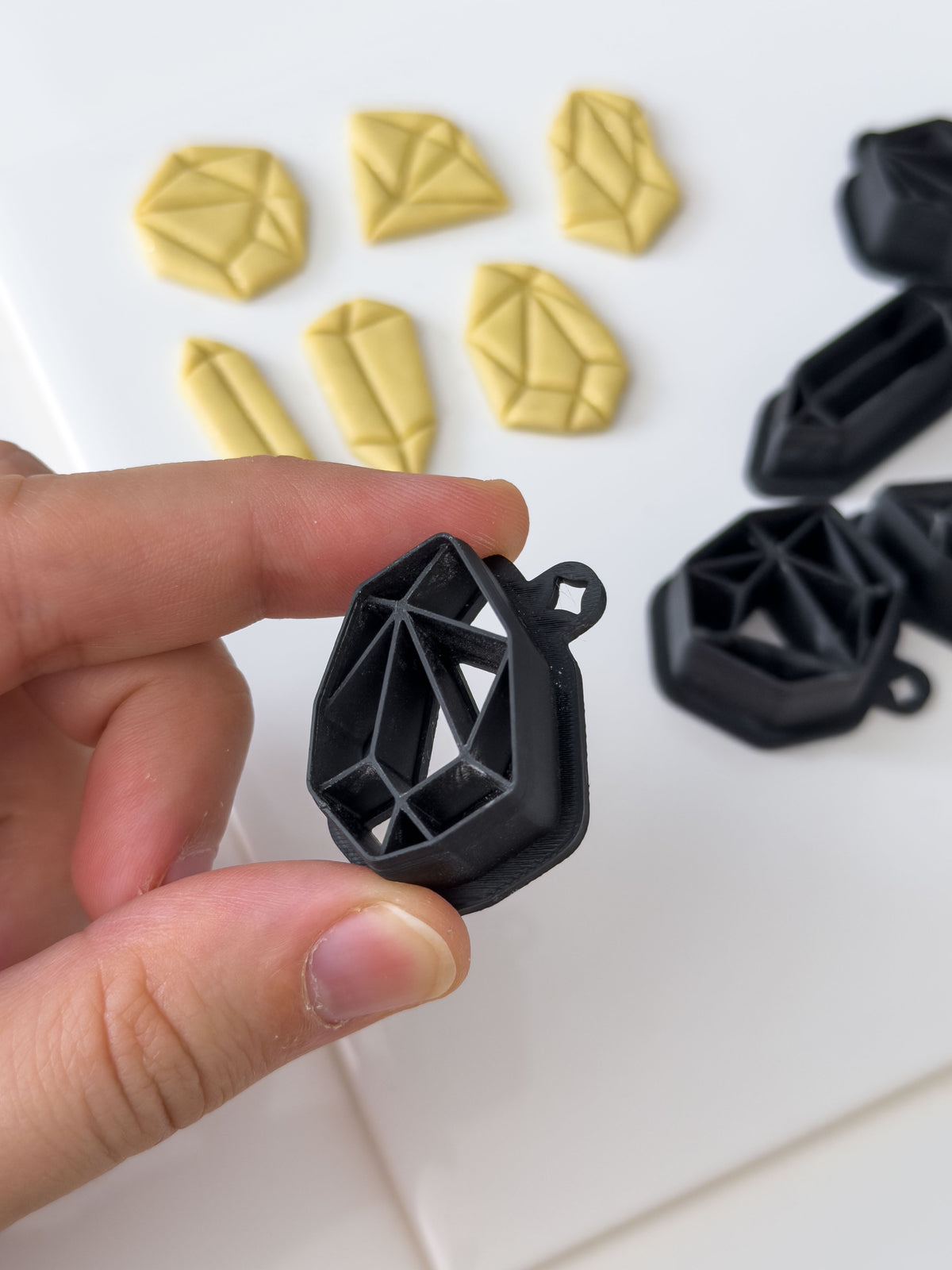 Detailed Gemstone Polymer Clay Cutter