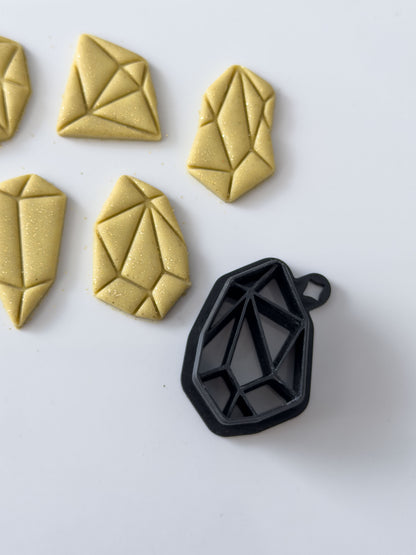 Detailed Gemstone Polymer Clay Cutter