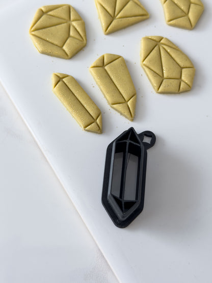 Detailed Gemstone Polymer Clay Cutter