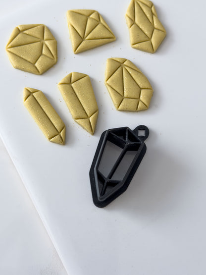 Detailed Gemstone Polymer Clay Cutter