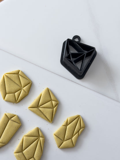Detailed Gemstone Polymer Clay Cutter
