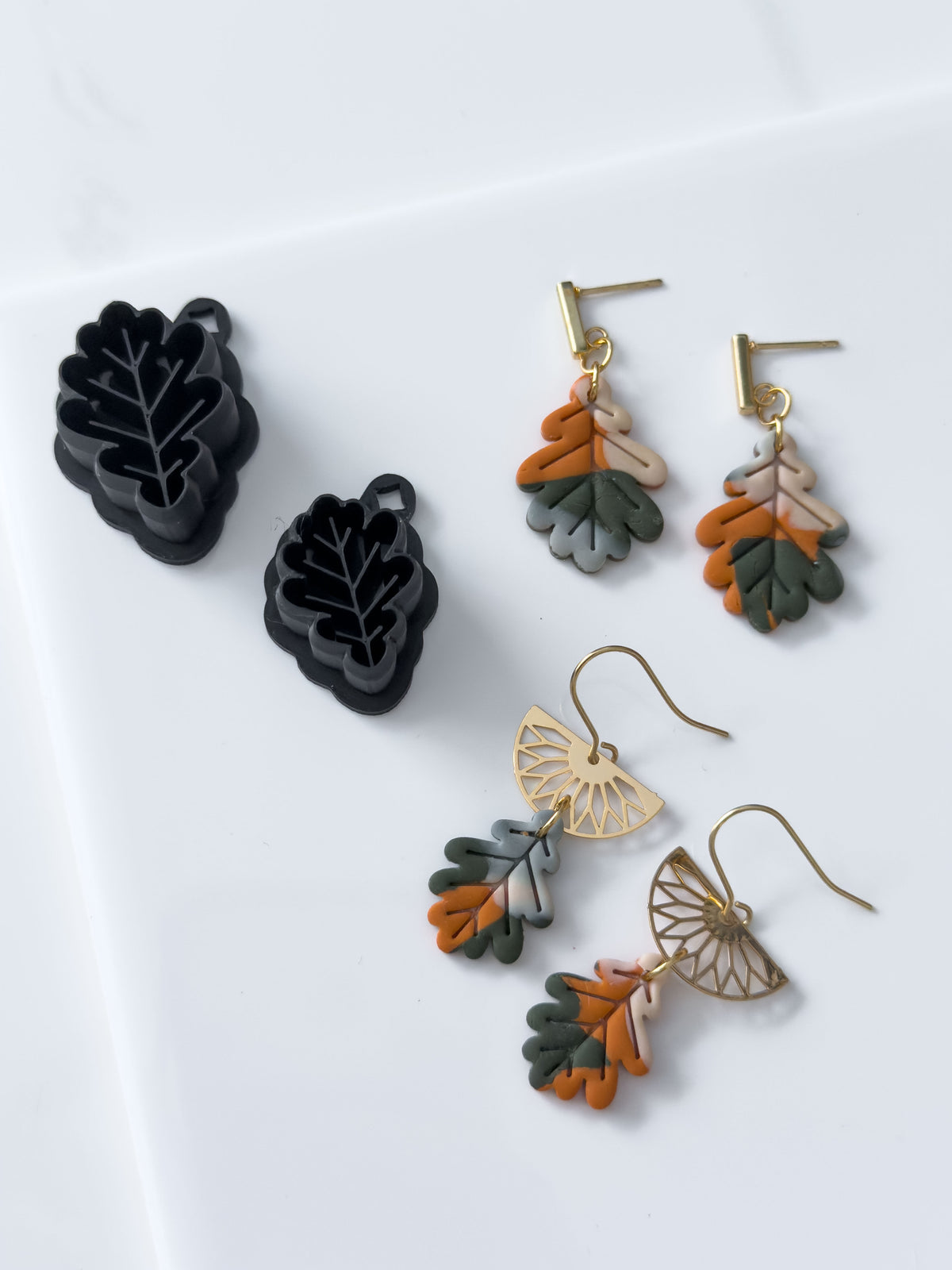 Detailed Oak Leaf Polymer Clay Cutter