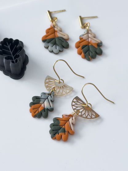Detailed Oak Leaf Polymer Clay Cutter