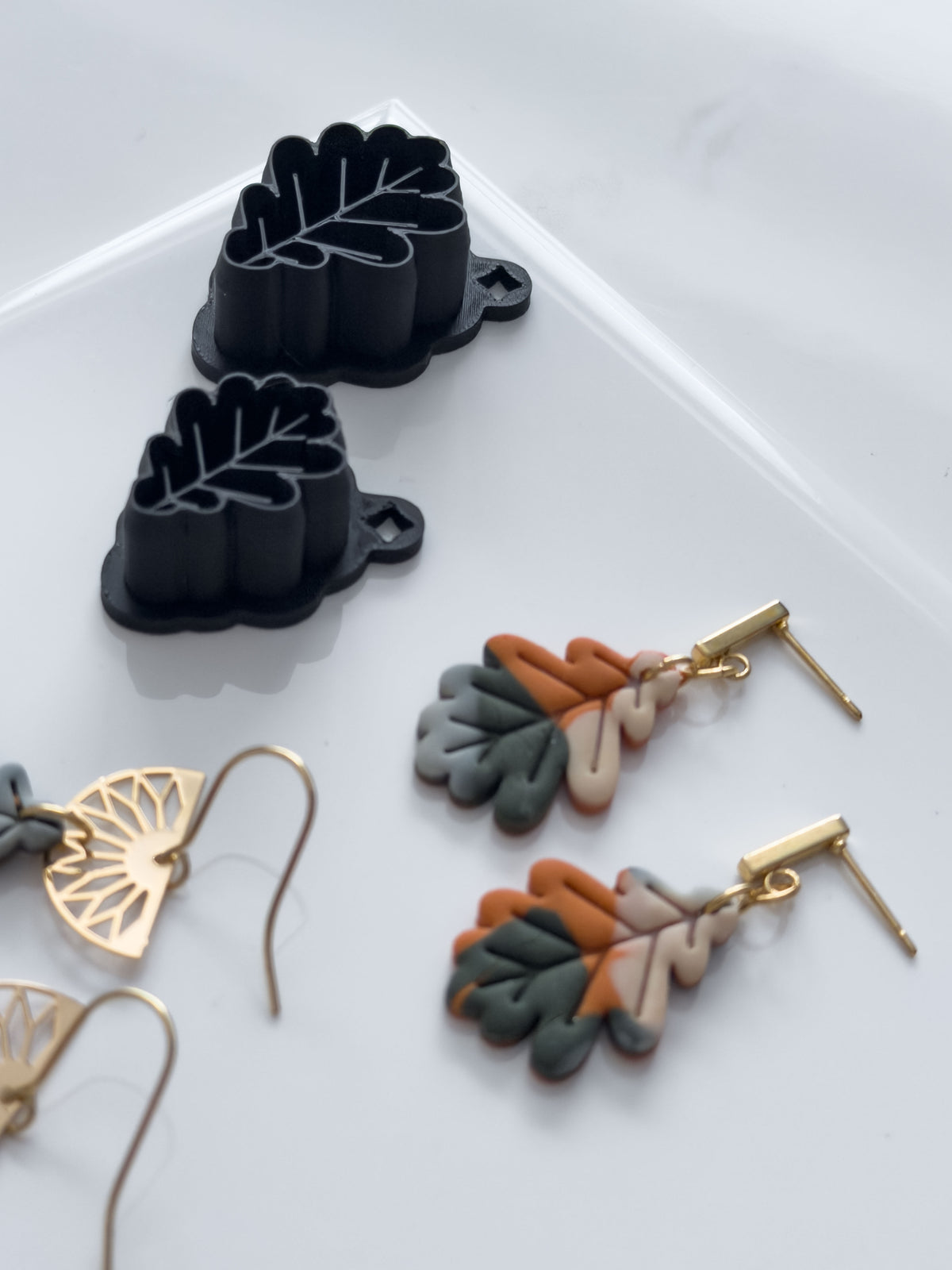Detailed Oak Leaf Polymer Clay Cutter