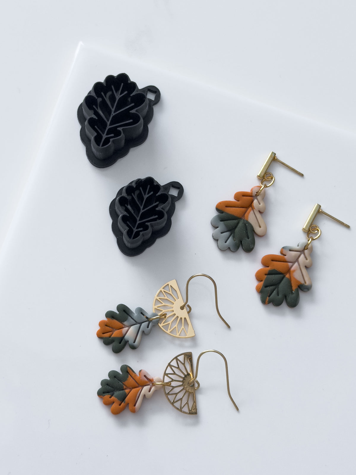 Detailed Oak Leaf Polymer Clay Cutter