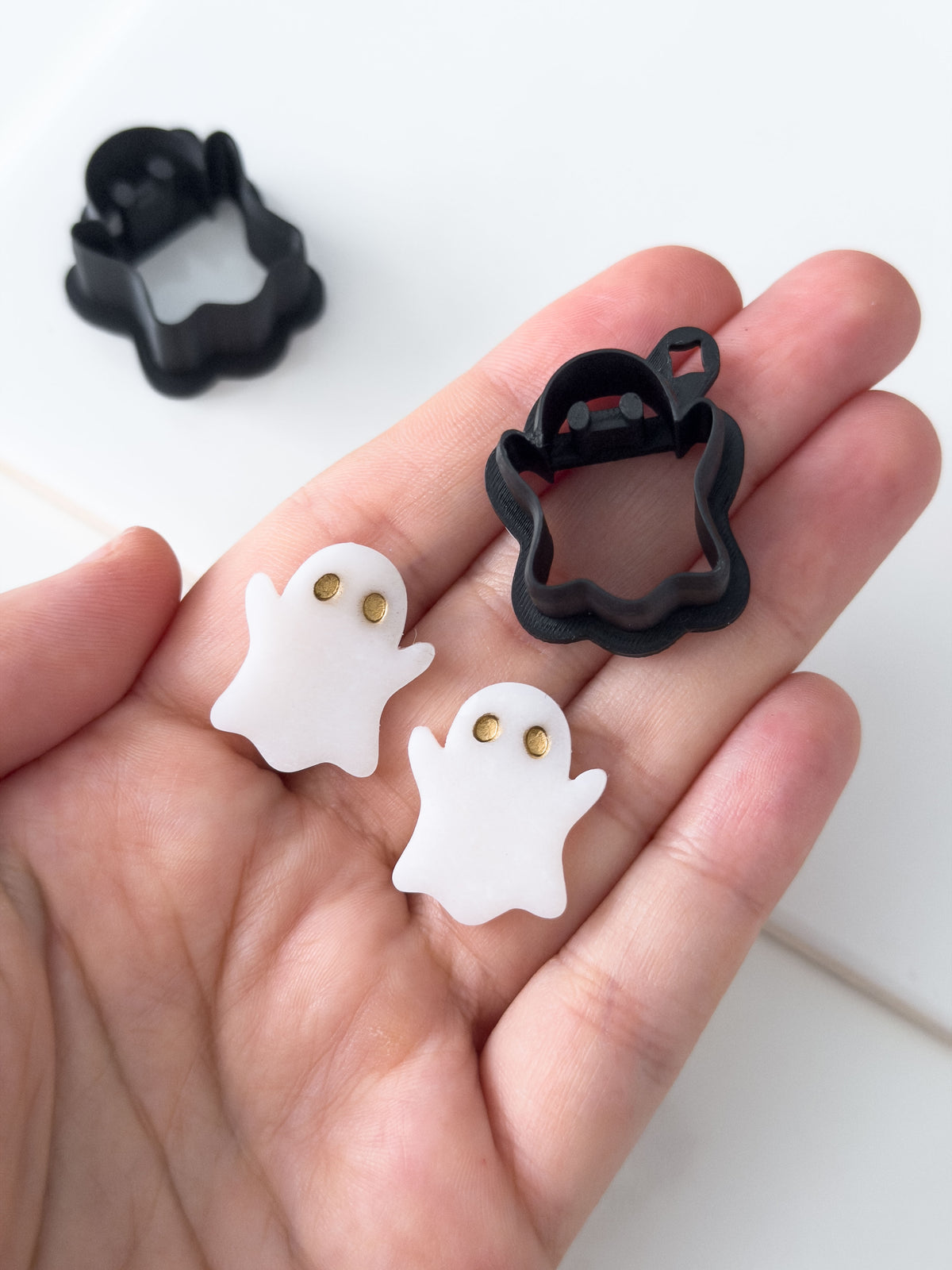 Ghosty Halloween Polymer Clay Cutter