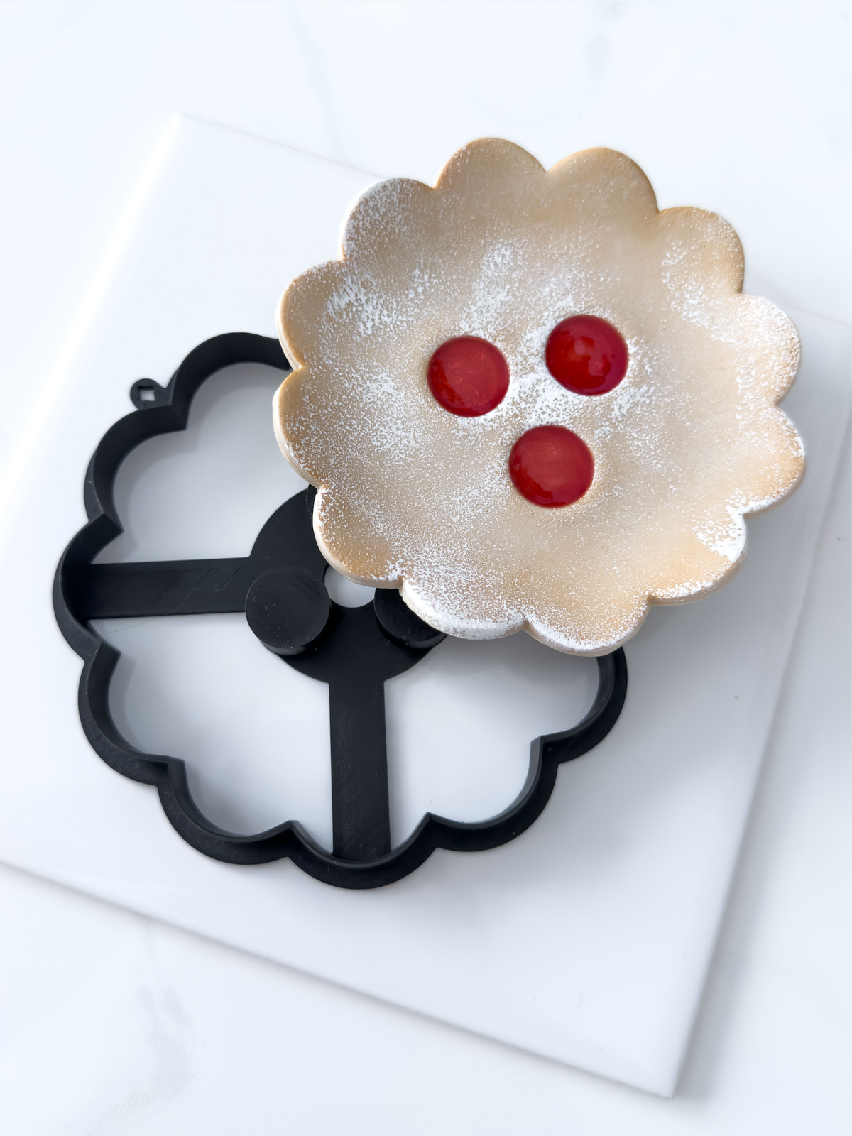 Original Linzer Augen Trinket Dish Polymer Clay Cutter