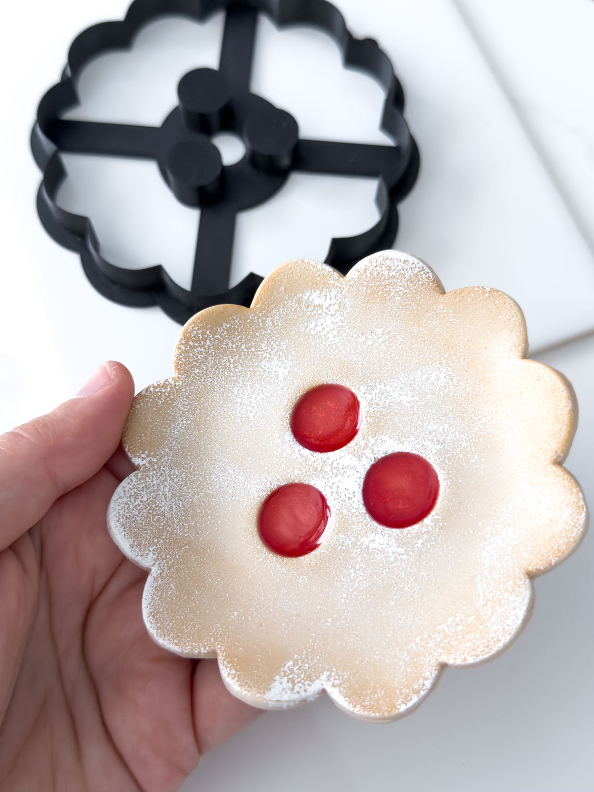 Original Linzer Augen Trinket Dish Polymer Clay Cutter