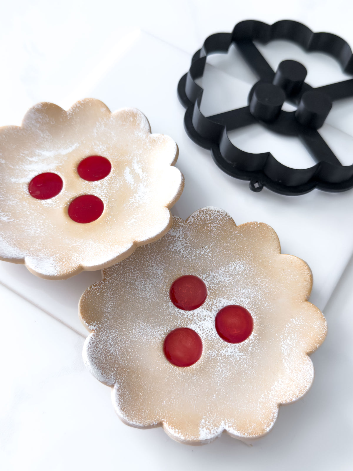 Original Linzer Augen Trinket Dish Polymer Clay Cutter
