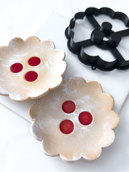 Original Linzer Augen Trinket Dish Polymer Clay Cutter