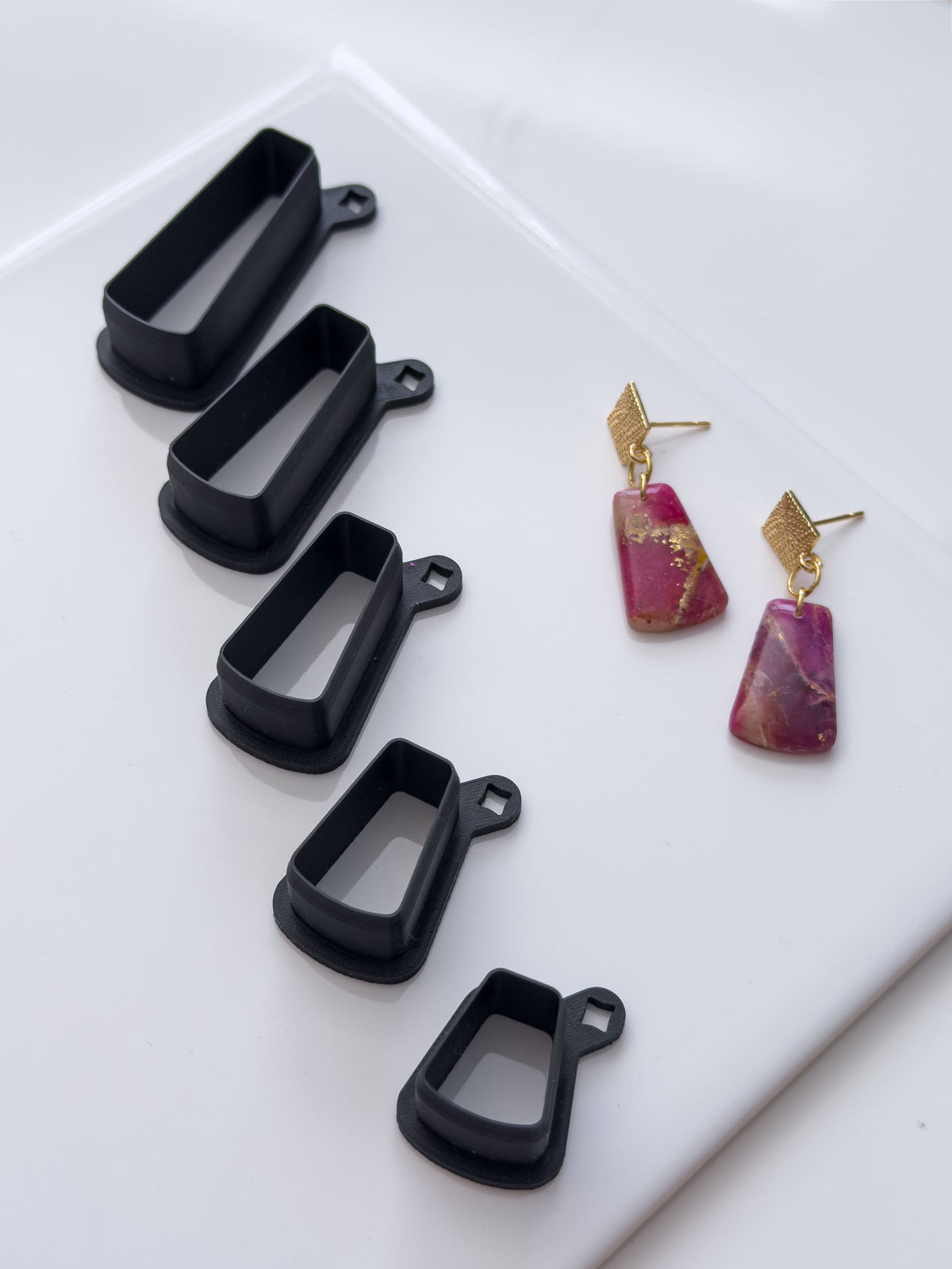 Long Fan Dangle Polymer Clay Cutter