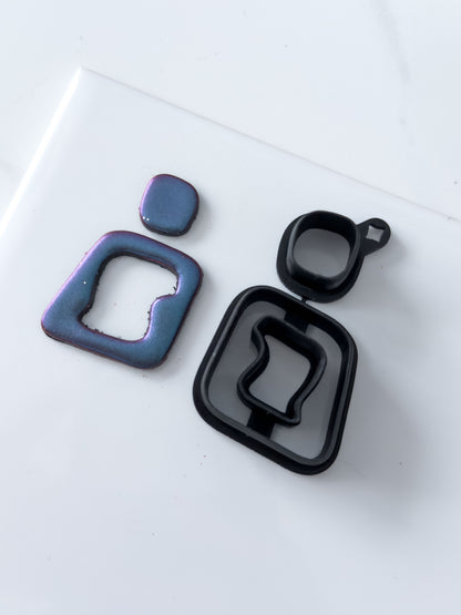 Organic Rectangle Donut Polymer Clay Cutter Set