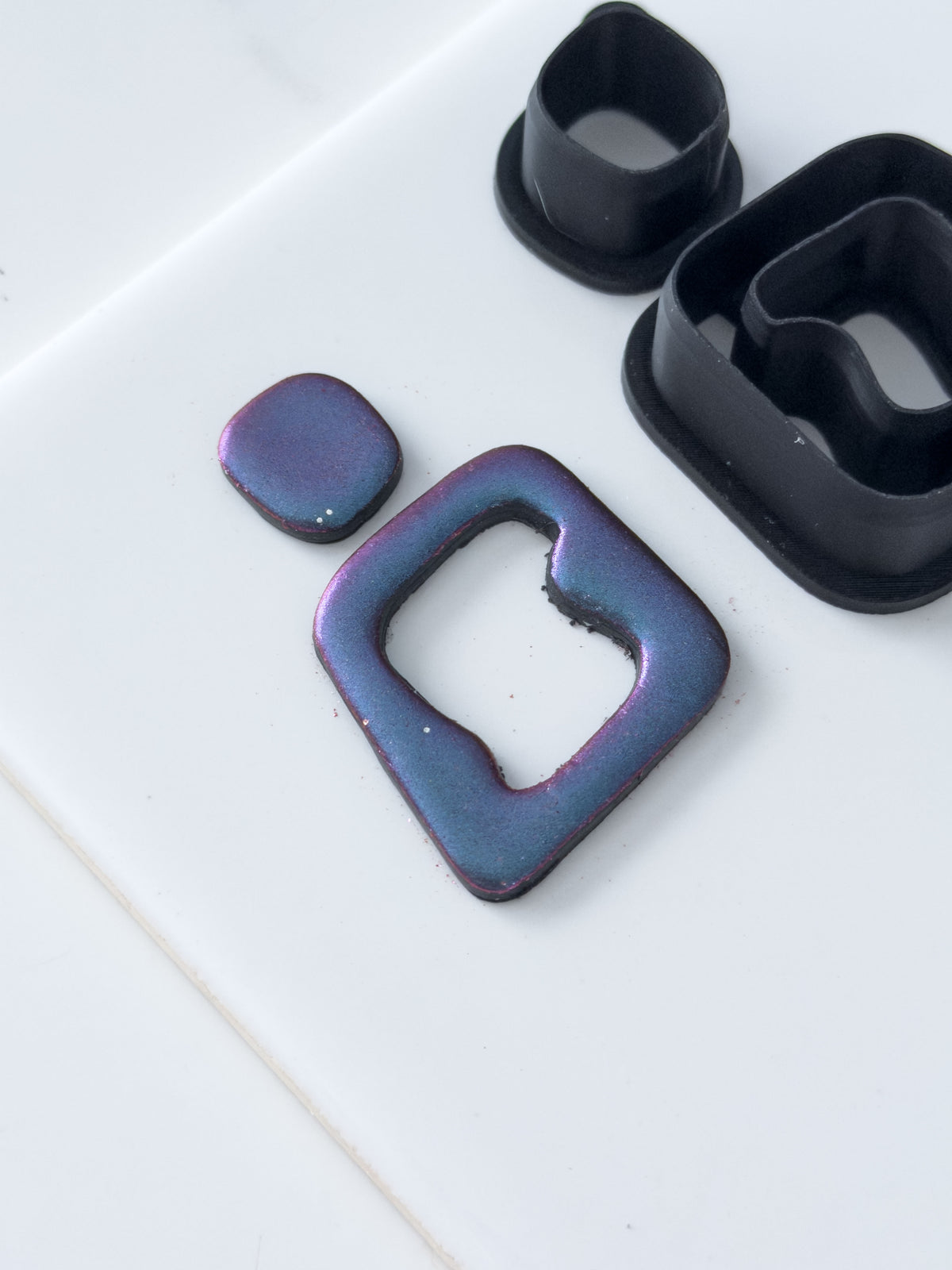 Organic Rectangle Donut Polymer Clay Cutter Set