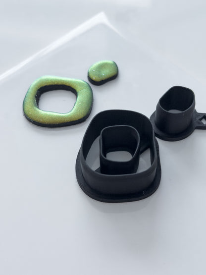 Organic Round Donut Polymer Clay Cutter Set