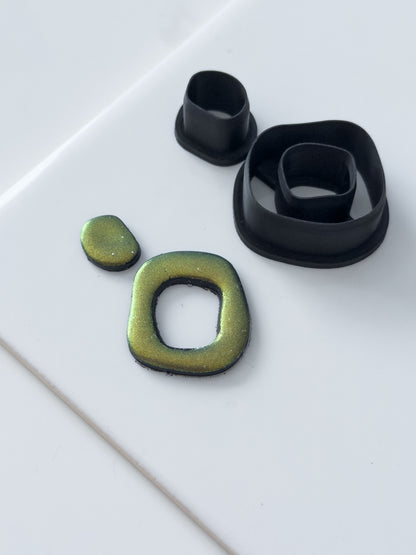Organic Round Donut Polymer Clay Cutter Set