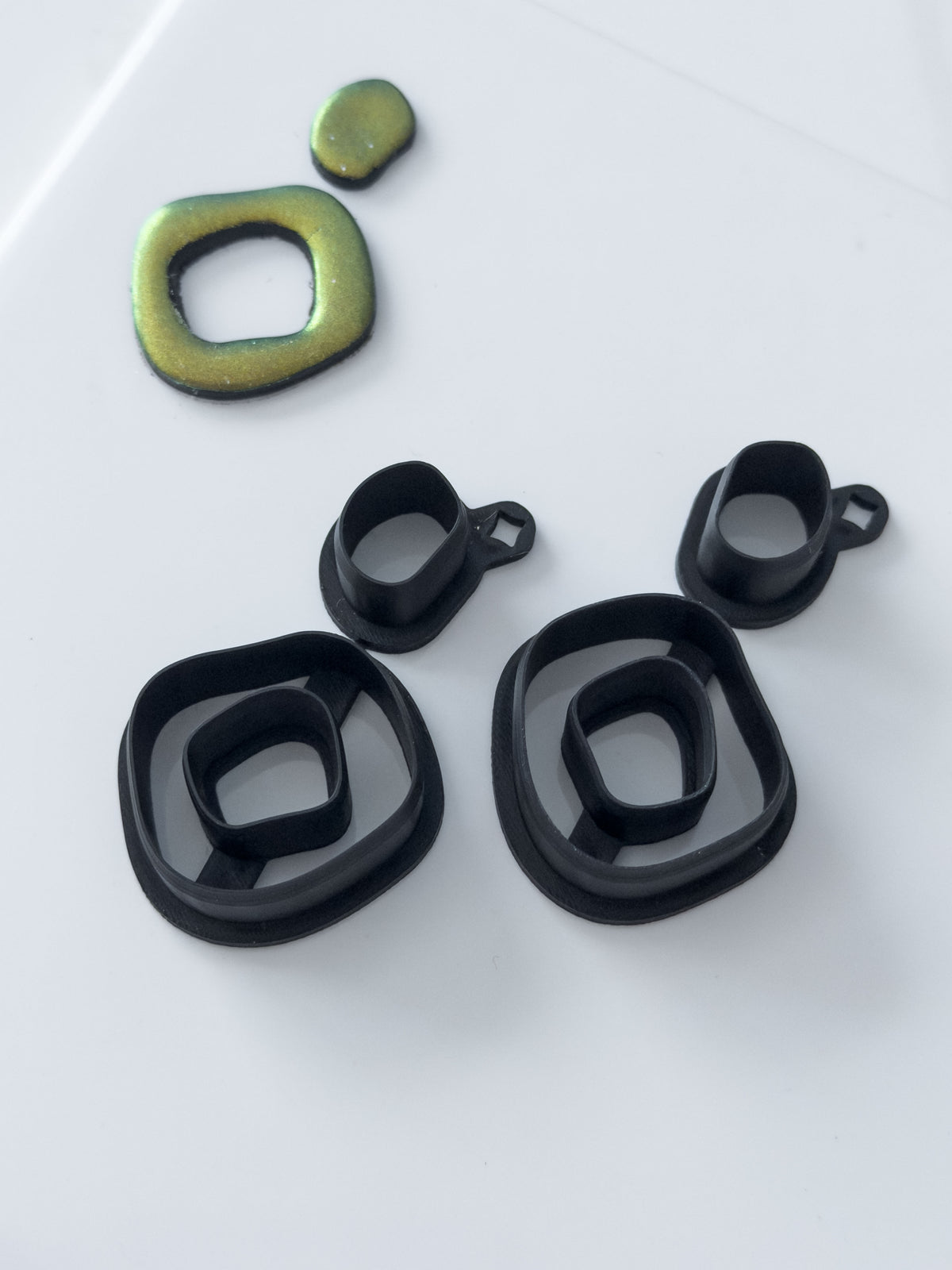 Organic Round Donut Polymer Clay Cutter Set