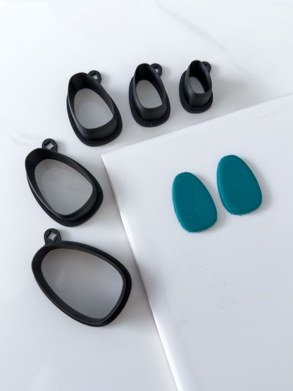 Puffy Oval Polymer Clay Cutter
