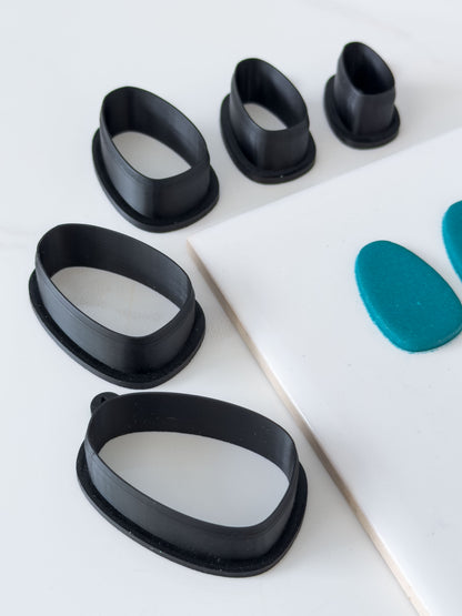 Puffy Oval Polymer Clay Cutter