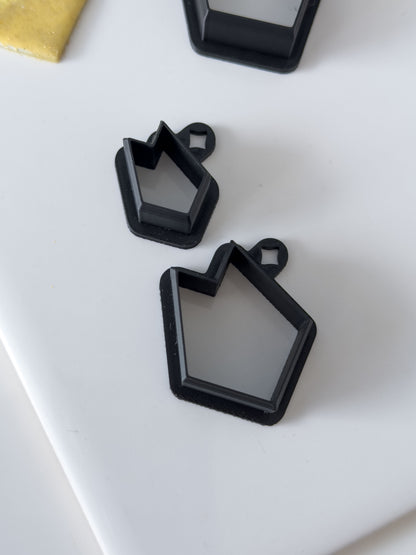 Sharp Geometric Dangle Polymer Clay Cutter Set