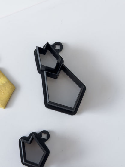 Sharp Geometric Dangle Polymer Clay Cutter Set
