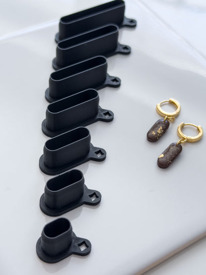 Skinny Rounded Rectangle Polymer Clay Cutter