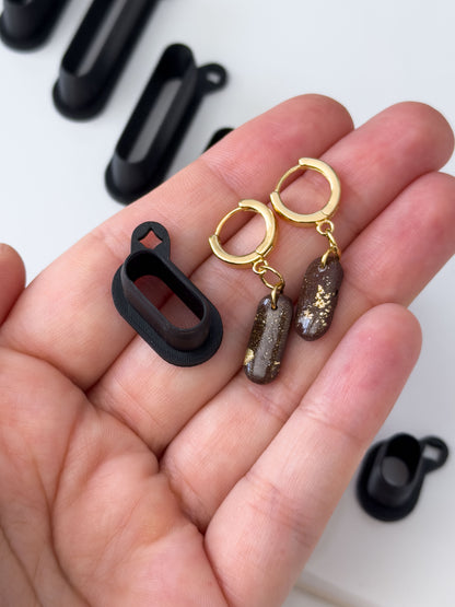 Skinny Rounded Rectangle Polymer Clay Cutter