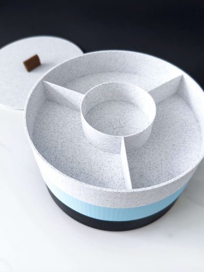 Stackable Round Jewelry/Clay Storage Box