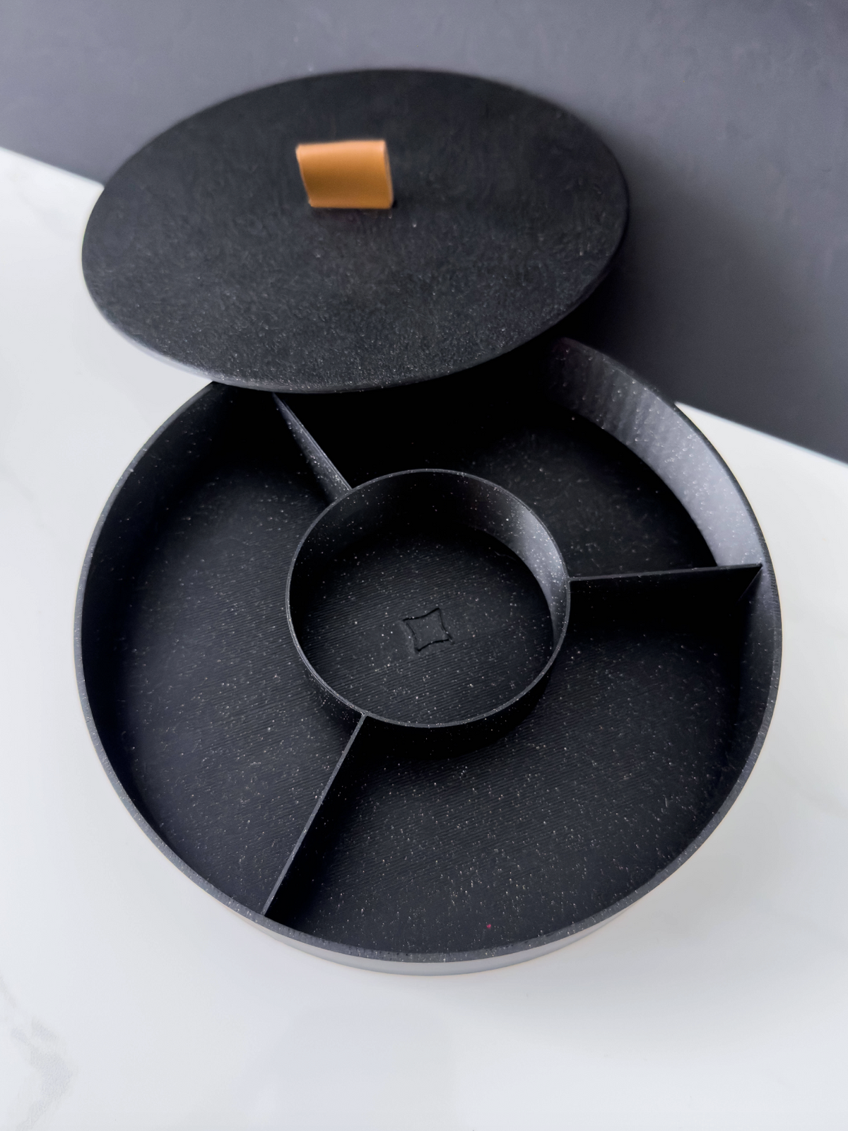 Stackable Round Jewelry/Clay Storage Box
