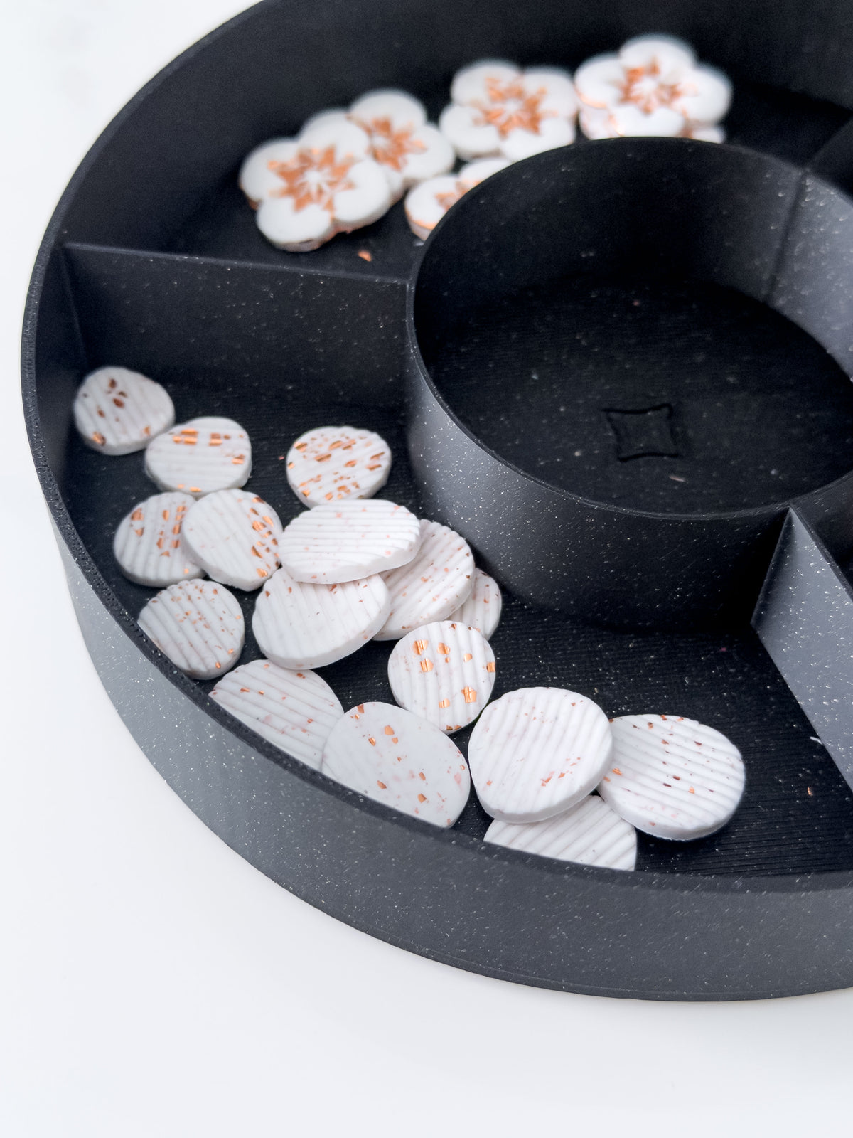 Stackable Round Jewelry/Clay Storage Box