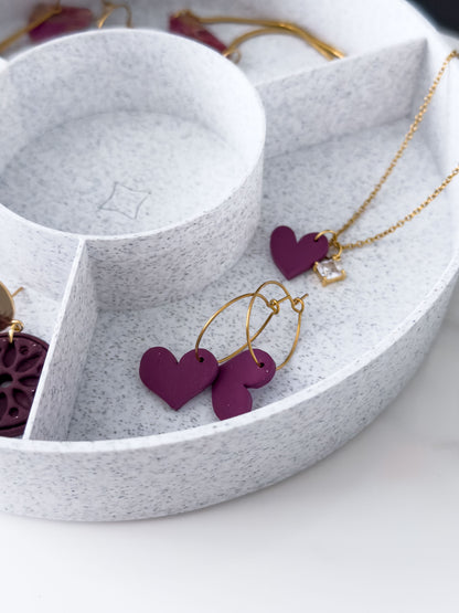 Stackable Round Jewelry/Clay Storage Box