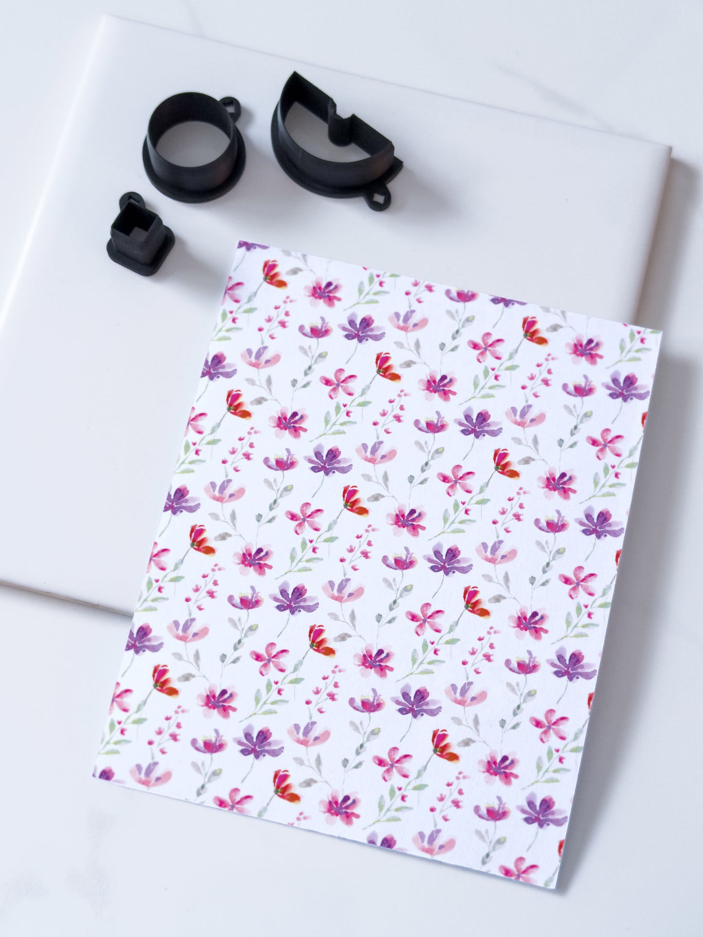 Transfer Paper Watercolour Flowers | 3 Colours
