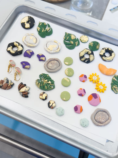 Workshop ✦ Design feather-light earrings from polymer clay ✨