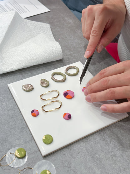 Workshop ✦ Design feather-light earrings from polymer clay ✨